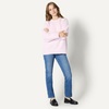 Amazon Essentials Women’s Oversized-Fit Faux Mohair Crewneck Sweater(Pastel Lilac)