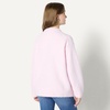 Amazon Essentials Women’s Oversized-Fit Faux Mohair Crewneck Sweater(Pastel Lilac)