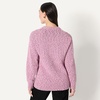 Amazon Essentials Women’s Oversized-Fit Multi-Color Heavyweight Cotton Blend Button-Up Cardigan with Deep V-Neckline(Fuchsia Marl)
