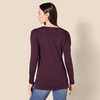 Amazon Essentials Women’s Regular Fit Lightweight V-Neck Tunic Sweater, Long Sleeve(Burgundy)