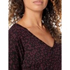 Amazon Essentials Women’s Regular Fit Lightweight V-Neck Tunic Sweater, Long Sleeve(Burgundy Animal)