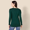 Amazon Essentials Women’s Regular Fit Lightweight V-Neck Tunic Sweater, Long Sleeve(Dark Green)