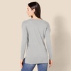 Amazon Essentials Women’s Regular Fit Lightweight V-Neck Tunic Sweater, Long Sleeve(Light Grey Heather)