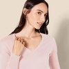 Amazon Essentials Women’s Regular Fit Lightweight V-Neck Tunic Sweater, Long Sleeve(Light Pink)