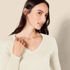Amazon Essentials Women’s Regular Fit Lightweight V-Neck Tunic Sweater, Long Sleeve(Oatmeal Heather)