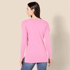 Amazon Essentials Women’s Regular Fit Lightweight V-Neck Tunic Sweater, Long Sleeve(Pink)