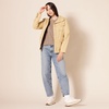 Amazon Essentials Women’s Regular Fit Soft Cotton Cable Knit Ribbed Crewneck Sweater (Available in Plus Size)(Camel Heather)