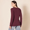 Amazon Essentials Women’s Regular Fit Soft Cotton Cable Knit Ribbed Crewneck Sweater (Available in Plus Size)(Dark Burgundy)