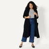 Amazon Essentials Women’s Regular-Fit Lightweight Soft Duster Length Cardigan Sweater(Black)