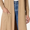 Amazon Essentials Women’s Regular-Fit Lightweight Soft Duster Length Cardigan Sweater(Camel Heather)