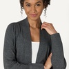 Amazon Essentials Women’s Regular-Fit Lightweight Soft Duster Length Cardigan Sweater(Charcoal Heather)