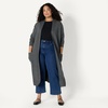 Amazon Essentials Women’s Regular-Fit Lightweight Soft Duster Length Cardigan Sweater(Charcoal Heather)