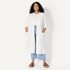 Amazon Essentials Women’s Regular-Fit Lightweight Soft Duster Length Cardigan Sweater(Eggshell White)