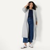 Amazon Essentials Women’s Regular-Fit Lightweight Soft Duster Length Cardigan Sweater(Medium Grey Heather)