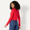 Amazon Essentials Women’s Regular-Fit Midweight Cardigan Sweater(Bright Poppy Red)