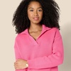 Amazon Essentials Women’s Regular-Fit Midweight Cotton Polo Pullover Sweater, Long Sleeve, V Neck, Collared(Hot Pink)