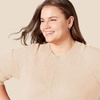 Amazon Essentials Women’s Regular-Fit Soft Touch Crewneck Long-Sleeve Sweater(Beige)