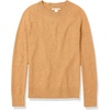 Amazon Essentials Women’s Regular-Fit Soft Touch Crewneck Long-Sleeve Sweater(Camel Heather)