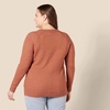 Amazon Essentials Women’s Regular-Fit Soft Touch Crewneck Long-Sleeve Sweater(Caramel)