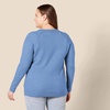 Amazon Essentials Women’s Regular-Fit Soft Touch Crewneck Long-Sleeve Sweater(Cornflower Blue)