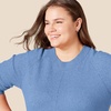 Amazon Essentials Women’s Regular-Fit Soft Touch Crewneck Long-Sleeve Sweater(Cornflower Blue)