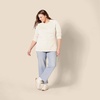 Amazon Essentials Women’s Regular-Fit Soft Touch Crewneck Long-Sleeve Sweater(Ivory)