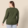 Amazon Essentials Women’s Regular-Fit Soft Touch Crewneck Long-Sleeve Sweater(Olive)