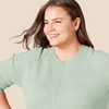 Amazon Essentials Women’s Regular-Fit Soft Touch Crewneck Long-Sleeve Sweater(Sage Green Heather)
