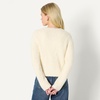 Amazon Essentials Women’s Regular-Fit Trendy Wool Blend Boucle Button-Down Jacket(Cream)