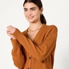 Amazon Essentials Women’s Relaxed Fit Midweight Cardigan Sweater(Caramel)
