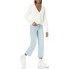 Amazon Essentials Women’s Relaxed Fit Midweight Cardigan Sweater(Eggshell White)