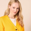 Amazon Essentials Women’s Relaxed Fit Midweight Cardigan Sweater(Golden Yellow)