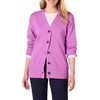 Amazon Essentials Women’s Relaxed Fit Midweight Cardigan Sweater(Purple)