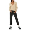 Amazon Essentials Women’s Relaxed Fit Midweight Cardigan Sweater(Tan)