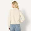 Amazon Essentials Women’s Relaxed-Fit Cable Crewneck Sweater(Oatmeal Heather)
