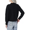 Amazon Essentials Women’s Relaxed-Fit Cable Knit Sweater, Soft-Touch Modern Crewneck (Plus(Black)