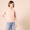 Amazon Essentials Women’s Relaxed-Fit Cable Knit Sweater, Soft-Touch Modern Crewneck (Plus(Blush)