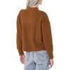 Amazon Essentials Women’s Relaxed-Fit Cable Knit Sweater, Soft-Touch Modern Crewneck (Plus(Dark Camel Heather)