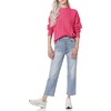 Amazon Essentials Women’s Relaxed-Fit Cable Knit Sweater, Soft-Touch Modern Crewneck (Plus(Hot Pink)