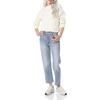 Amazon Essentials Women’s Relaxed-Fit Cable Knit Sweater, Soft-Touch Modern Crewneck (Plus(Ivory)