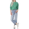 Amazon Essentials Women’s Relaxed-Fit Cable Knit Sweater, Soft-Touch Modern Crewneck (Plus(Sage Green)