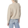 Amazon Essentials Women’s Relaxed-Fit Cable Knit Sweater, Soft-Touch Modern Crewneck (Plus(Tan Heather)