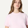 Amazon Essentials Women’s Relaxed-Fit Faux Mohair Short Sleeve Sweater Top(Pastel Lilac)