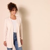 Amazon Essentials Women’s Relaxed-Fit Ultra-Lightweight Open-Front Cardigan(Beige Zebra Stripe)