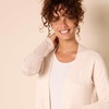 Amazon Essentials Women’s Relaxed-Fit Ultra-Lightweight Open-Front Cardigan(Beige Zebra Stripe)