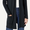 Amazon Essentials Women’s Relaxed-Fit Ultra-Lightweight Open-Front Cardigan(Black)