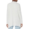 Amazon Essentials Women’s Relaxed-Fit Ultra-Lightweight Open-Front Cardigan(Grey Heather Stripe)