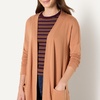 Amazon Essentials Women’s Relaxed-Fit Ultra-Lightweight Open-Front Cardigan(Light Caramel)