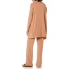Amazon Essentials Women’s Relaxed-Fit Ultra-Lightweight Open-Front Cardigan(Light Caramel)