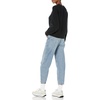 Amazon Essentials Women’s Ribbed Long Sleeve Crewneck Sweater(Black)